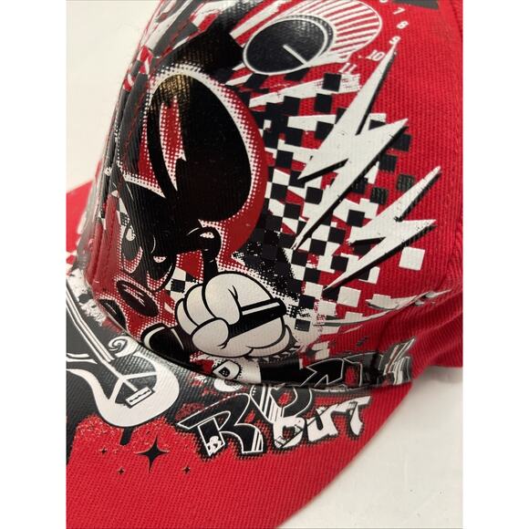 Graphic Edge Mickey Mouse Stretch Cap Disney Parks Authentic Original Hat ADULT - Picture 2 of 7